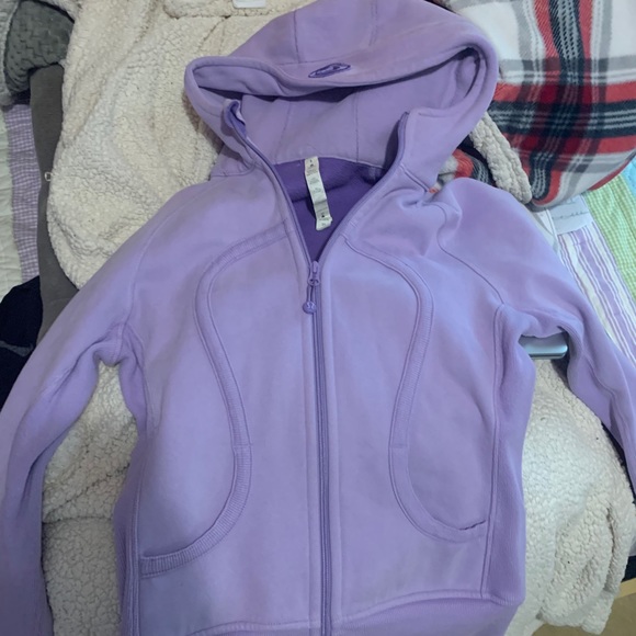 Lululemon purple fleece zip up - Picture 2 of 3